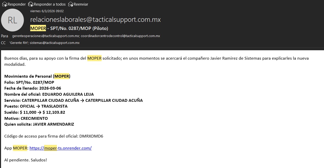 Correo de firma
